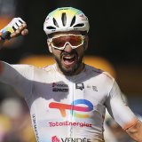 Anthony Turgis célèbre son succès à Troyes KEYSTONE/AP/Daniel Cole